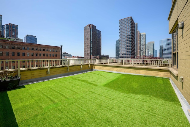 88 Morgan St Unit 802, Jersey City, NJ 07302 - view of yard featuring a view of skyline