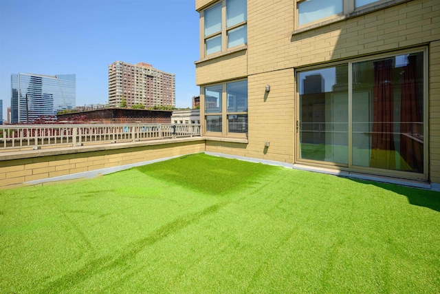 88 Morgan St Unit 802, Jersey City, NJ 07302 - view of yard featuring a view of city