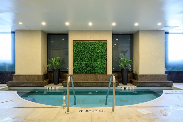88 Morgan St Unit 802, Jersey City, NJ 07302 - indoor community pool featuring a hot tub