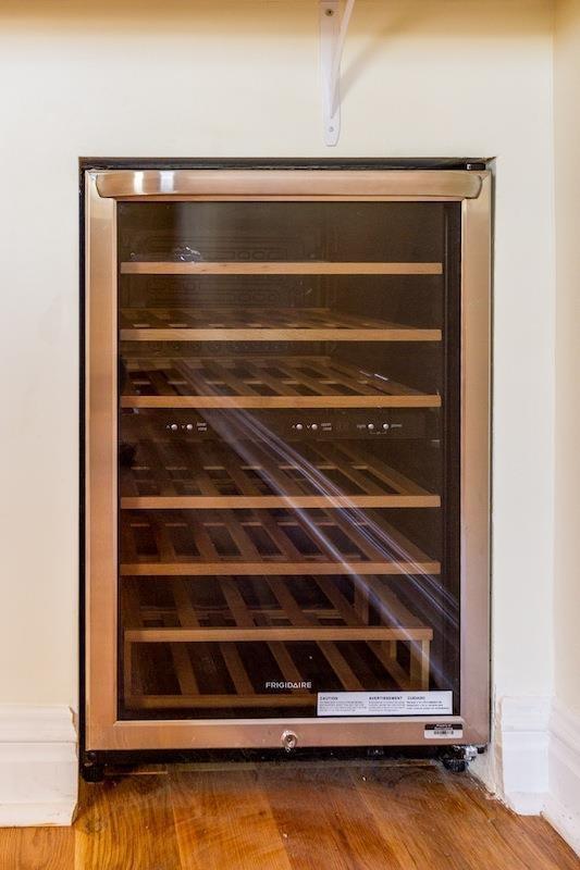 385 1st St, Jersey City, NJ 07302 - kitchen view of wine cooler