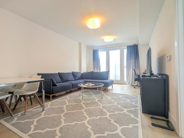 living room with light wood-style flooring