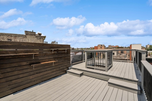 227 Bay St Unit 4B, Jersey City, NJ 07302 - view of wooden terrace