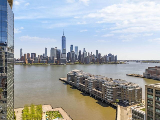 water view featuring a view of city