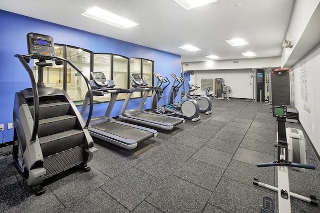 view of gym
