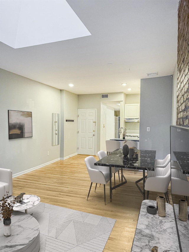 living room featuring light hardwood / wood-style floors