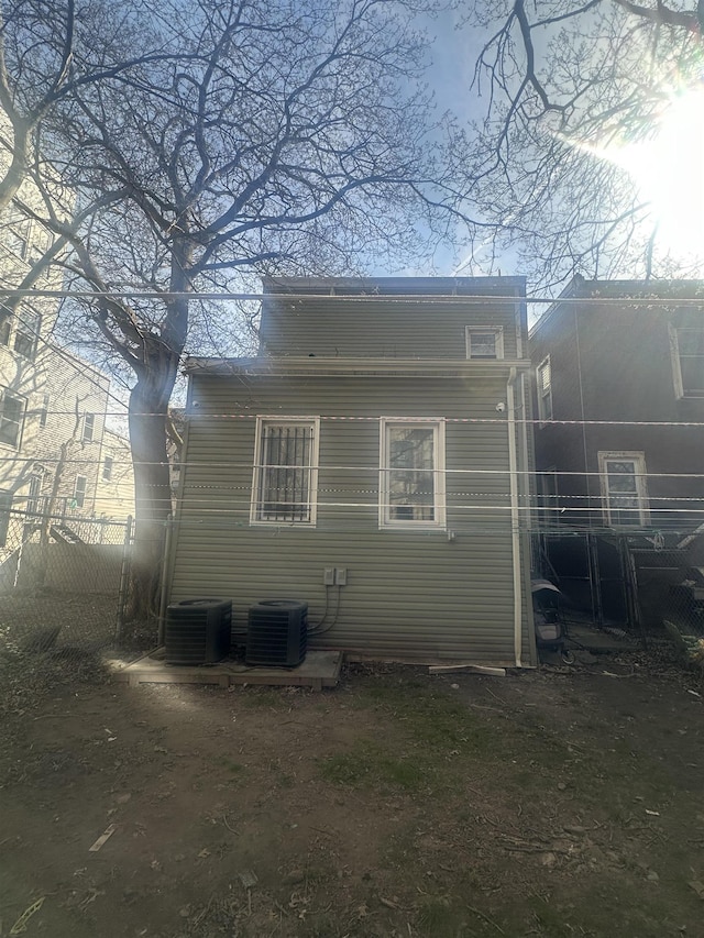 10 Clendenny Ave, Jersey City, NJ 07304 - view of home's exterior with central air condition unit and fence