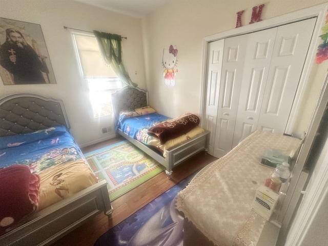 10 Clendenny Ave, Jersey City, NJ 07304 - bedroom featuring wood finished floors and a closet