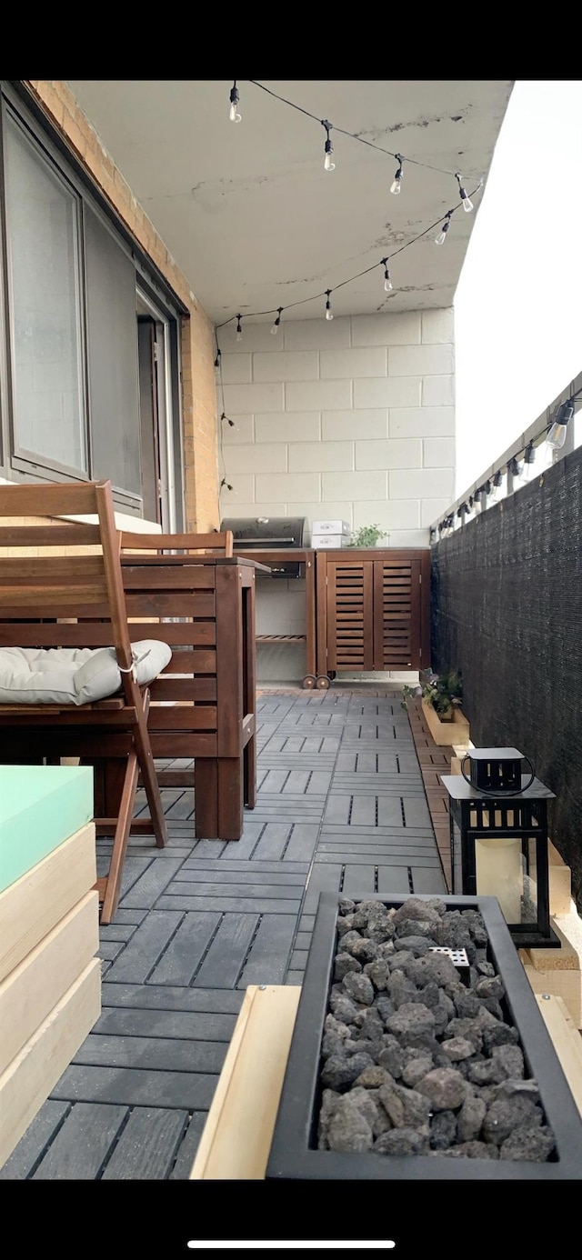 view of patio / terrace with fence