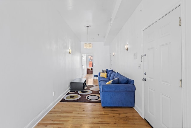 231 Grand St Unit 5R, Hoboken, NJ 07030 - sitting room with wood finished floors and baseboards