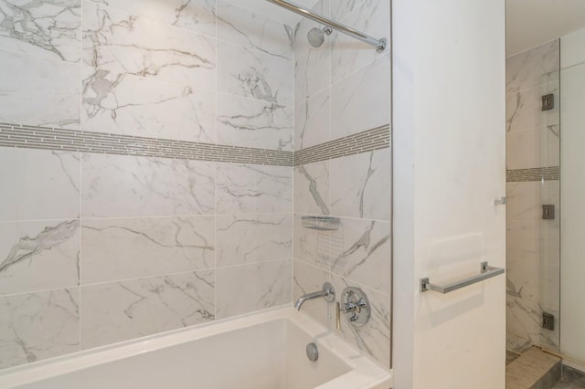 full bathroom featuring shower / bath combination