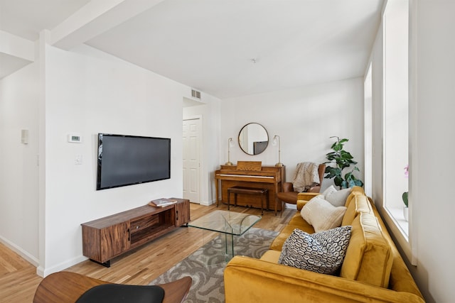 110 Morris St Unit 301, Jersey City, NJ 07302 - living area featuring light wood finished floors