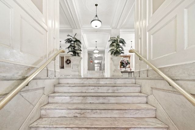 2600 Kennedy Blvd Unit 1H, Jersey City, NJ 07306 - stairs with ornamental molding