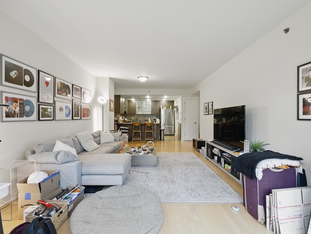 10 Regent St # 308, Jersey City, NJ 07302 - living room with light wood-type flooring