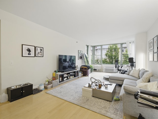10 Regent St # 308, Jersey City, NJ 07302 - living room with wood finished floors
