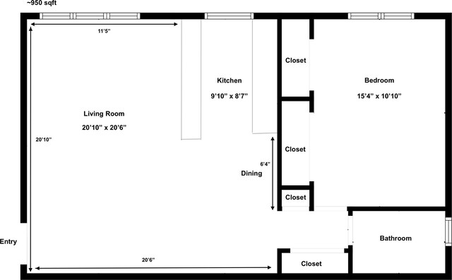 1 Congress St Unit 304, Jersey City, NJ 07307 - view of home floor plan