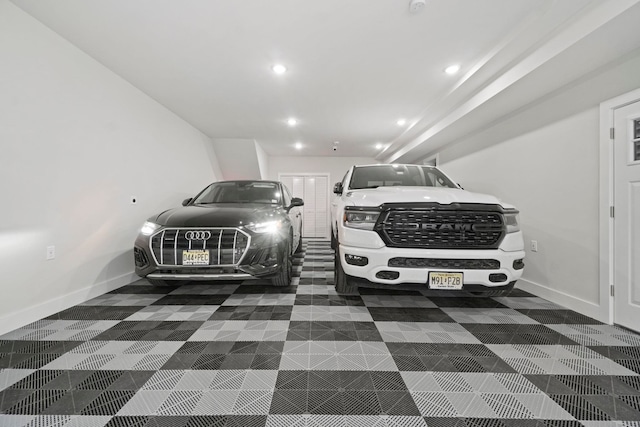 81 Webster Ave Unit 1, Jersey City, NJ 07307 - garage featuring recessed lighting and baseboards