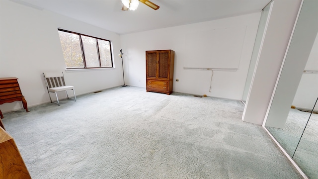 602 Sanderling Ct Unit 602, Secaucus, NJ 07094 - unfurnished bedroom with visible vents, ceiling fan, and carpet floors