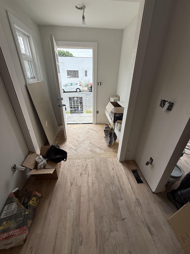228 Oakwood Ave, Kearny, NJ 07032 - hallway featuring light wood finished floors