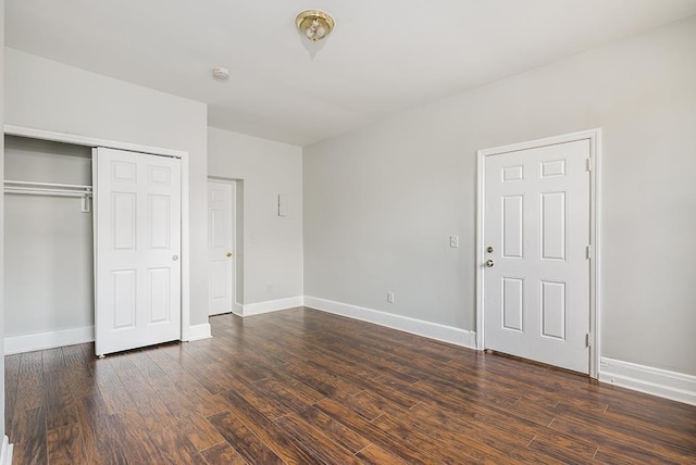 69 Belmont Ave, Jersey City, NJ 07304 - unfurnished bedroom featuring wood finished floors and baseboards