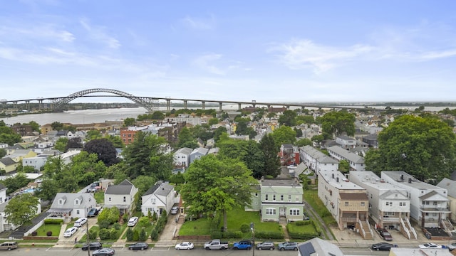 51 Lord Ave, Bayonne, NJ 07002 - aerial perspective of suburban area featuring a notable bridge and a nearby body of water