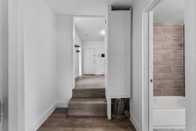 51 Lord Ave, Bayonne, NJ 07002 - hall featuring wood finished floors and baseboards
