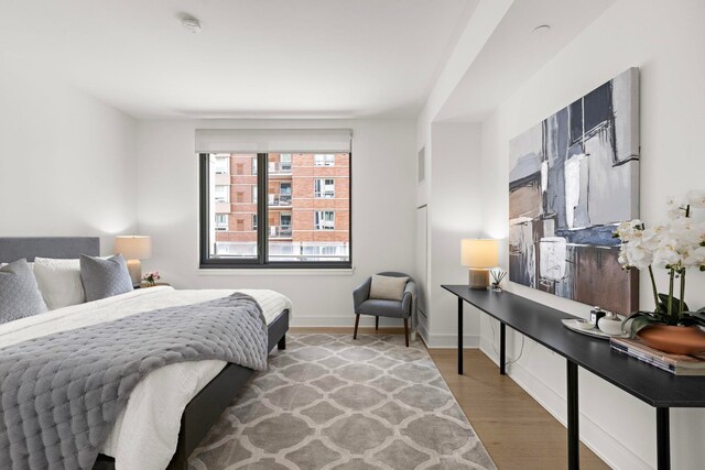 9 Ave At Port Imperial # 524, West New York, NJ 07093 - bedroom featuring wood finished floors and baseboards