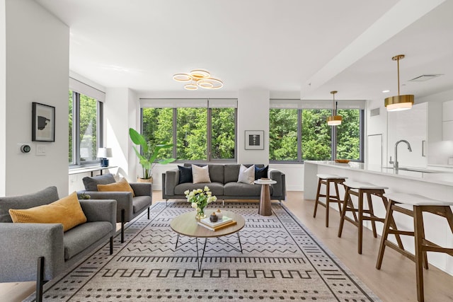 9 Ave At Port Imperial # 524, West New York, NJ 07093 - living room featuring light wood-type flooring