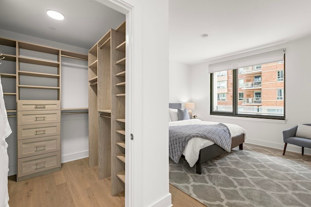 9 Ave At Port Imperial # 524, West New York, NJ 07093 - bedroom with light wood-style flooring and baseboards