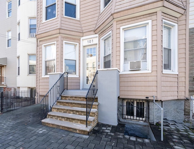 101 Zabriskie St Unit 2, Jersey City, NJ 07307 - view of exterior entry with cooling unit