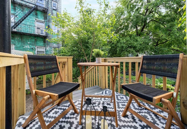 101 Zabriskie St Unit 2, Jersey City, NJ 07307 - view of wooden terrace