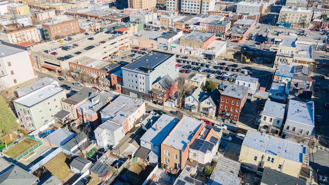 drone / aerial view featuring a view of city