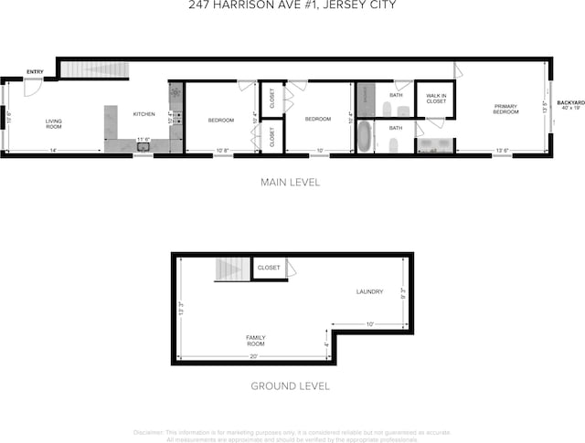247 Harrison Ave Unit 1, Jersey City, NJ 07304 - view of home floor plan