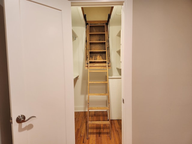 86 W 33rd St Unit 207, Bayonne, NJ 07002 - walk in closet featuring wood finished floors