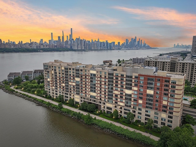 8100 River Rd Unit 1215, North Bergen, NJ 07047 - bird's eye view of city skyline and a nearby body of water