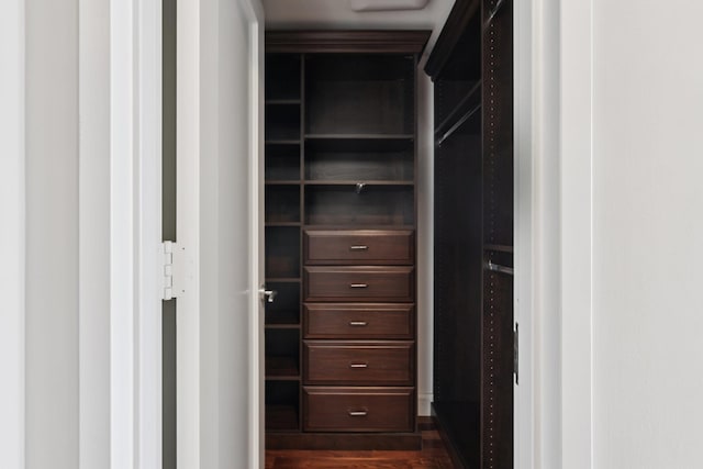 8100 River Rd Unit 1215, North Bergen, NJ 07047 - spacious closet with dark wood-style flooring
