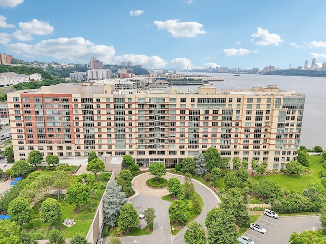8100 River Rd Unit 1215, North Bergen, NJ 07047 - view of apartment building / complex with a city view and a water view