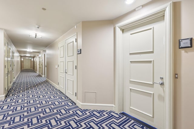 8100 River Rd Unit 1215, North Bergen, NJ 07047 - hallway with baseboards