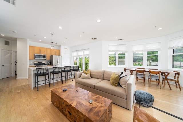 1200 Grand St Unit 314, Hoboken, NJ 07003 - living area with recessed lighting and light wood finished floors