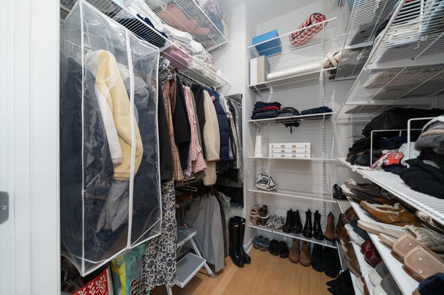 1200 Grand St Unit 314, Hoboken, NJ 07003 - walk in closet with wood finished floors