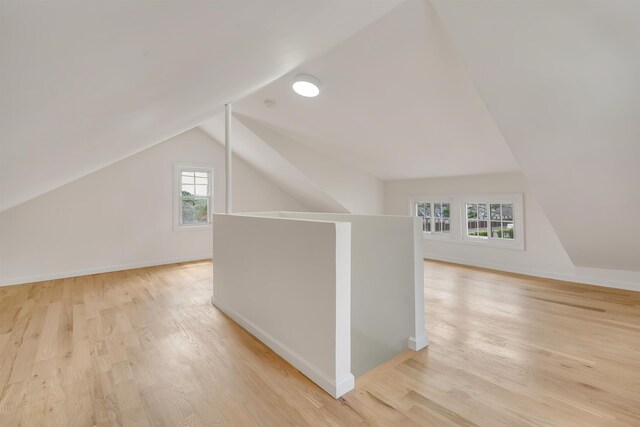 115 Wilson Ave, Rutherford, NJ 07070 - bonus room with lofted ceiling, light wood-type flooring, and baseboards