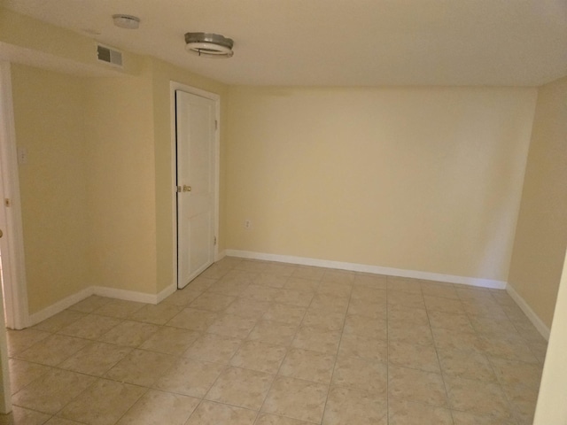 29 48th St, Weehawken, NJ 07086 - spare room with light tile patterned flooring, visible vents, and baseboards