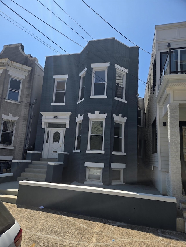 29 48th St, Weehawken, NJ 07086 - view of front of property with brick siding