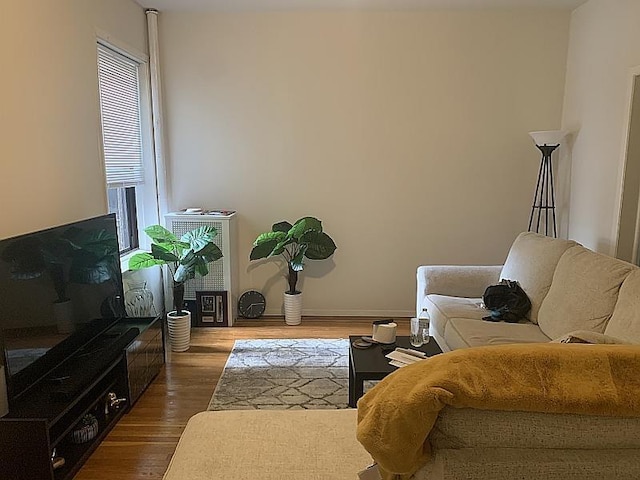 141 Duncan Ave Unit 6, Jersey City, NJ 07306 - living room featuring baseboards and dark wood-type flooring