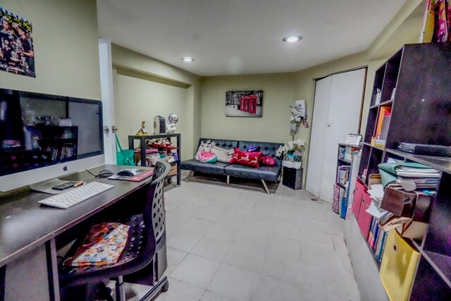7502 Cottage Ave, North Bergen, NJ 07047 - office space with tile patterned flooring and recessed lighting