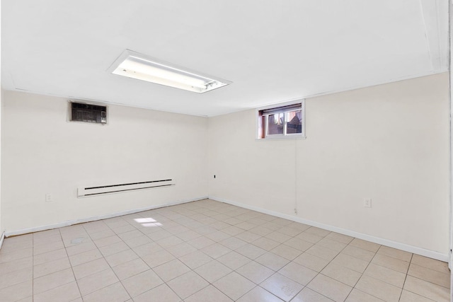 82 E 24th St, Bayonne, NJ 07002 - basement with baseboard heating and baseboards