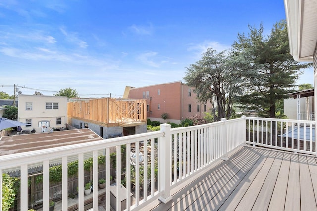 82 E 24th St, Bayonne, NJ 07002 - view of wooden deck