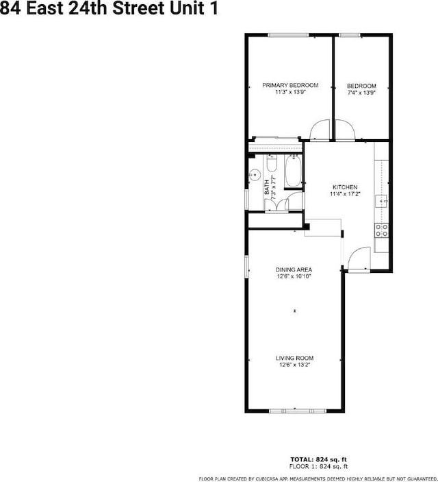 82 E 24th St, Bayonne, NJ 07002 - home floor plan