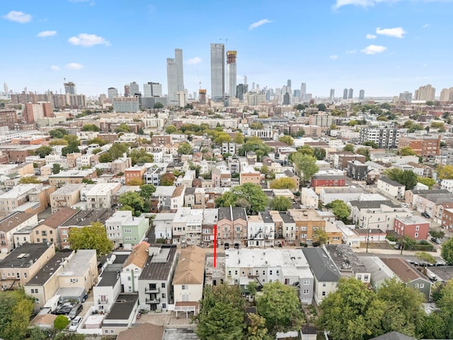 bird's eye view with a view of city