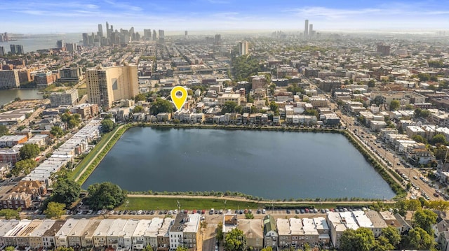 137 20th St Unit B, Union City, NJ 07087 - aerial view of property and surrounding area with nearby urban area and a nearby body of water