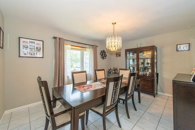 20 Bryant Ave, Bloomfield, NJ 07003 - dining space featuring a chandelier and light tile patterned floors
